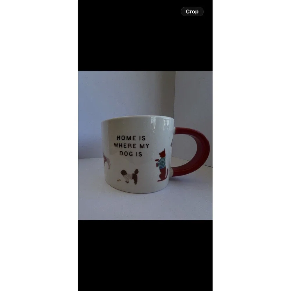 16 Oz Stoneware Home is Where My Dog Is Coffee/Tea Mug Cat’s Collectible